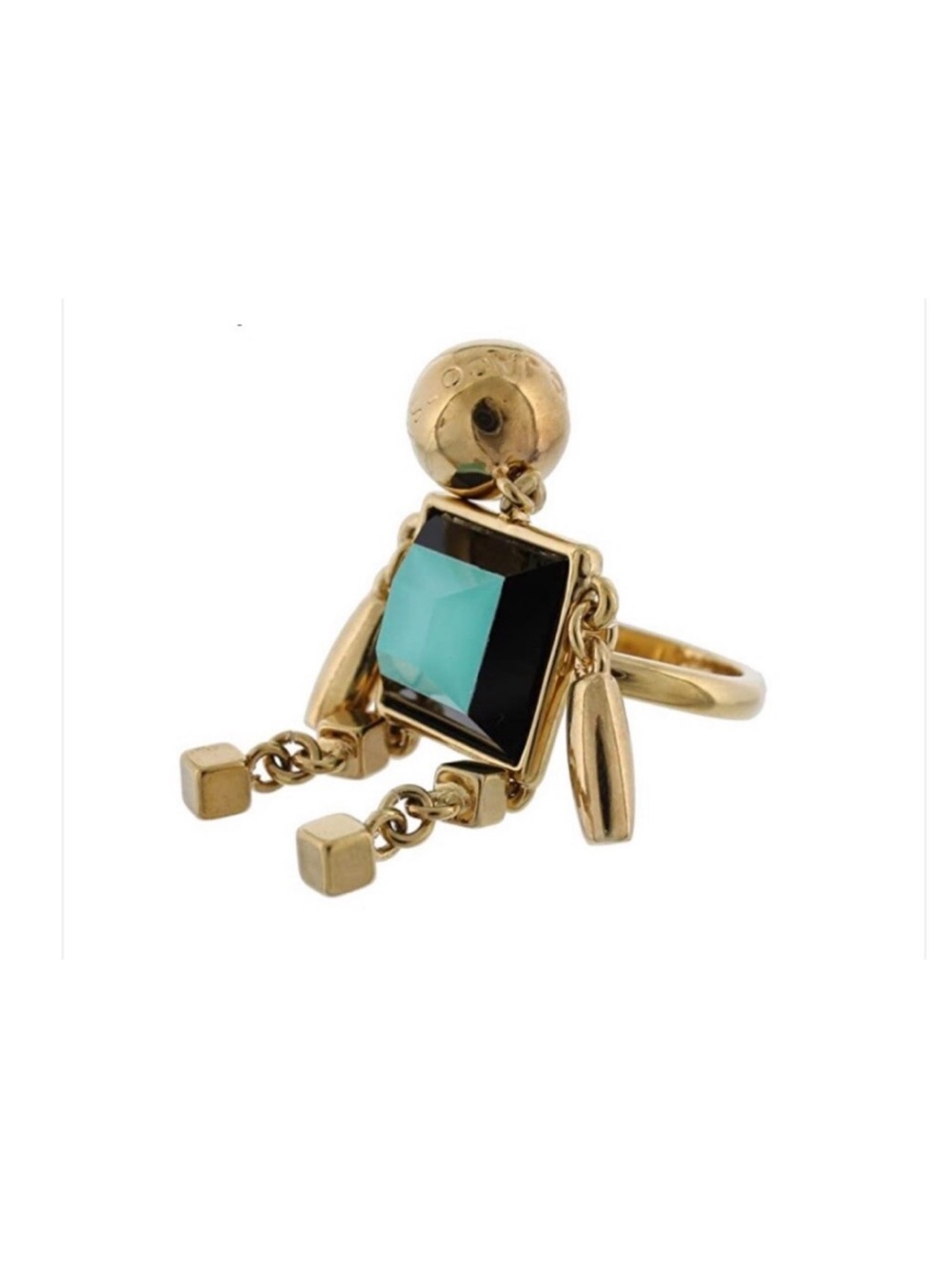 Marc Jacobs Stacked Figure Dusty Jade Ring.